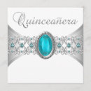 Zoek naar turquoise quinceanera uitnodigingen Turkoois