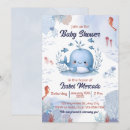 Recherche de baleine bleue invitations Baby