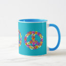 Recherche de signe de paix vert tasses Orange