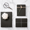 Recherche de noir solide papier cadeau Uni