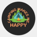 Recherche de rend heureux autocollants Camping
