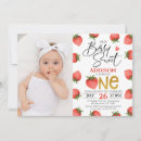 Recherche de berry 1ans anniversaire invitations Fraise
