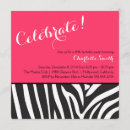 Recherche de bonbon moderne 16 invitations Zèbre