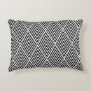 Recherche de motif diamant coussins Noir et blanc
