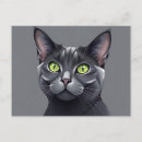 Recherche de yeux verts cartes postales Gris
