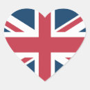 Recherche de drapeau en forme de coeur autocollants Patriotisme