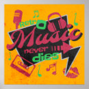 Recherche de musique des années 80 posters Vintage