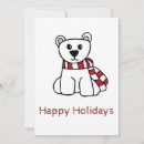 Recherche de polaire ours vœux cartes Rouge