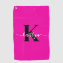 Recherche de pink golf serviettes Initiale