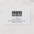 Recherche de damassé décorative cartes visite Pour elle
