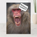 Recherche de babouin vœux cartes Singe