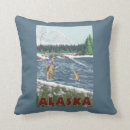 Recherche de voyage vintage coussins L'alaska