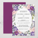 Recherche de violet mariage invitations Classique