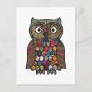 Zoek naar owl briefkaarten Foto