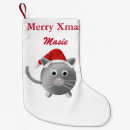 Recherche de bas chat de chaussette de noël Stockage