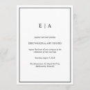 Recherche de monogrammes invitations Élégant