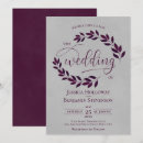 Recherche de couleur prune invitations Élégant