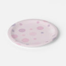 Recherche de pois rose assiettes en papier Chic