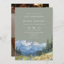 Recherche de montagne mariage invitations De fleur sauvage