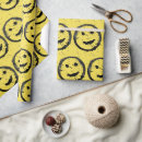 Recherche de visage jaune papier cadeau Sourire