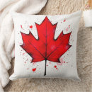 Recherche de symbole canadien coussins Fête du canada