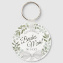 Recherche de feuille vert porteclés Bridesmaid