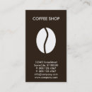 Recherche de affaires de café cartes visite Customer