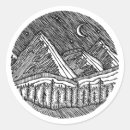 Recherche de dessin montagne autocollants Forêt