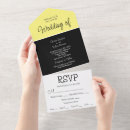 Recherche de jaune noir mariage invitations De
