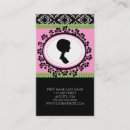 Zoek naar silhouetten visitekaartjes For her