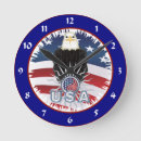 Recherche de aigles horloges Drapeau américain