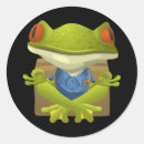 Recherche de grenouille drôle autocollants Animaux