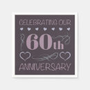 Recherche de anniversaire 60 ans mariage serviettes Coeur