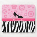 Recherche de zèbre rose tapis souris Rose et noir