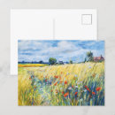 Recherche de peintures de pavot cartes postales Été