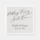 Recherche de fancy cocktail mariage serviettes Newly weds