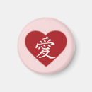 Recherche de le kanji magnets Amour