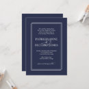 Recherche de cadre bleu marine invitations Moderne
