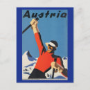 Recherche de vintage ski cartes postales Autriche