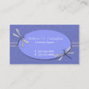 Recherche de libellule bleue cartes visite Professionnel