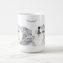 Recherche de dessin de loup tasses Noir et blanc