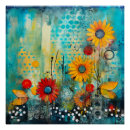 Recherche de fleurs abstraites posters Printemps