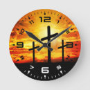 Recherche de silhouette de coucher du soleil horloges Nuages