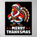 Recherche de thanksgiving drôle posters Santa claus