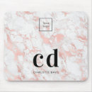 Recherche de or et blanc tapis souris Rose doré