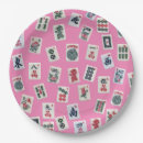 Recherche de mahjongg assiettes Rose