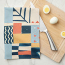 Zoek naar geometrisch patroon keuken handdoeken Contemporary