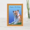 Recherche de tiger anniversaire cartes Faune