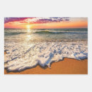 Recherche de coucher du soleil de plage papier cadeau Nature
