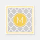 Recherche de jaune gris serviettes Monogramme